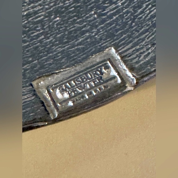 Salisbury Pewter Chesapeake Sea Clam Shells Trinket Dish Salt Caddy USA Signed - Picture 3 of 3